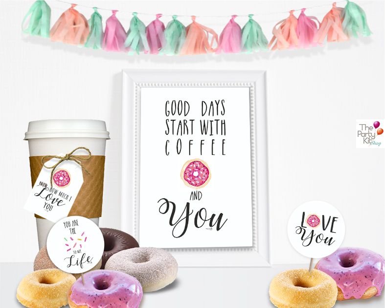 Donuts & Coffee for Valentines