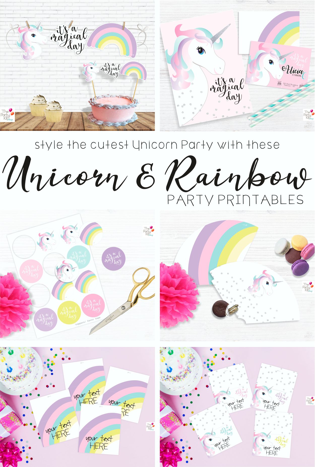 unicorn party printables