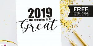 Free New Year's printable Sign