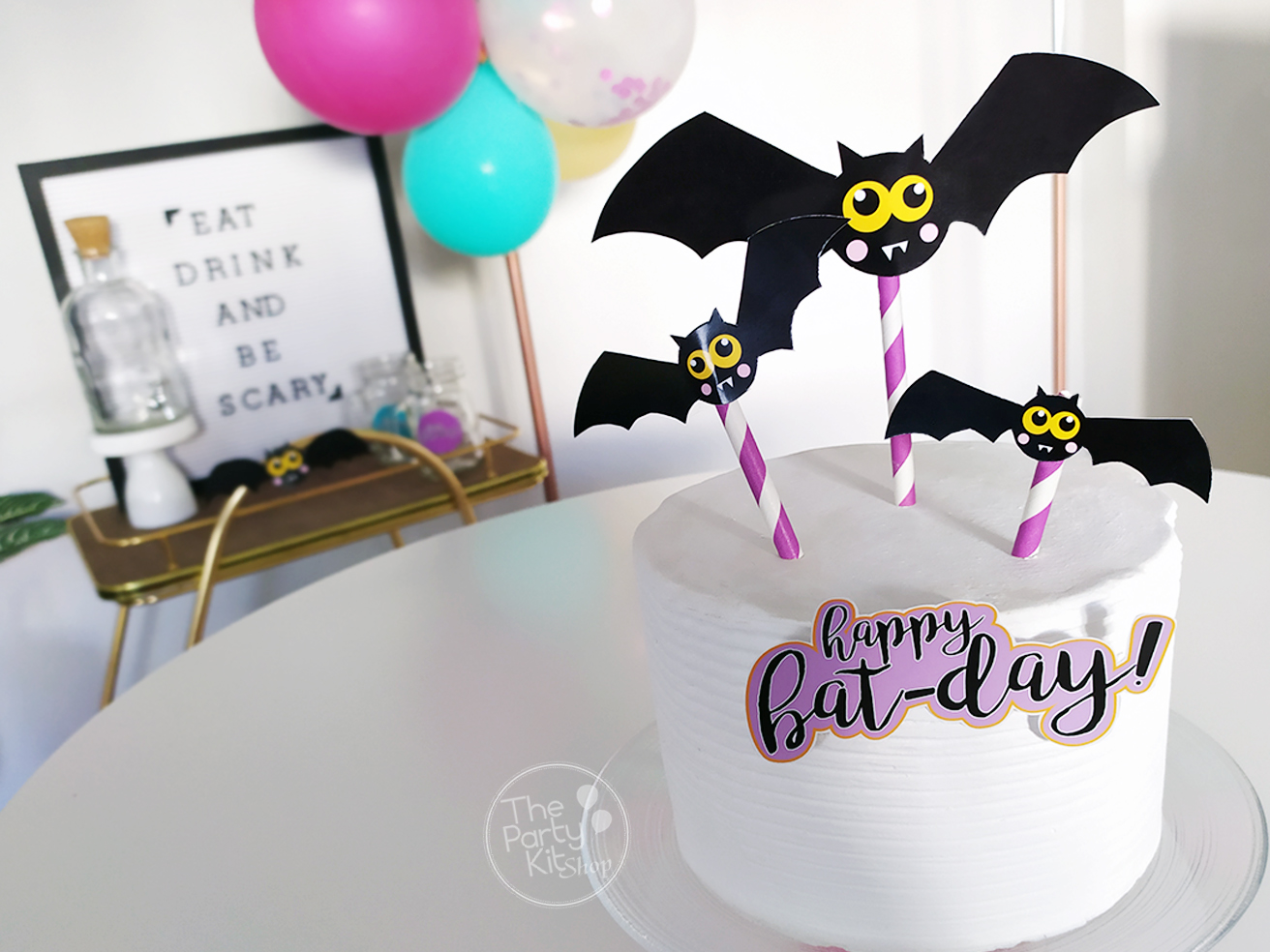 DIY Halloween Straw Toppers + free printables